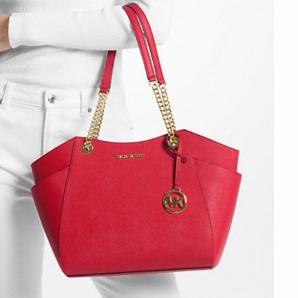 NWT MICHAEL Michael Kors Jet Set Travel
Large Chain Shoulder Tote